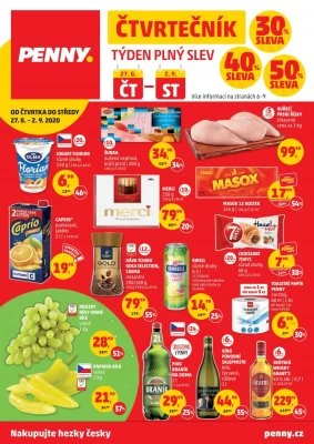 aktuální leták Penny Market 27.8.2020-2.9.2020