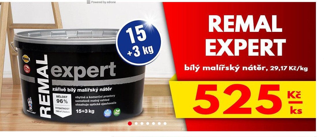 REMAL EXPERT bílý malířský nátěr