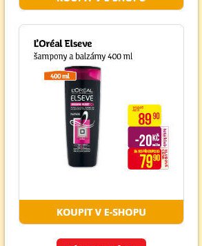 L'Oréal Elseve šampony a balzámy 400 ml