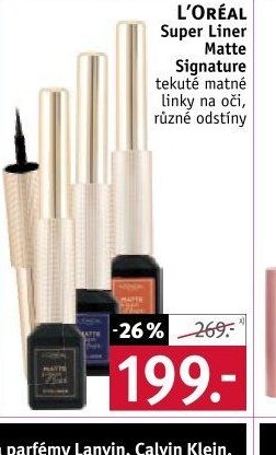 L'Oréal Super Liner Matte Signature tekuté matné linky na oči