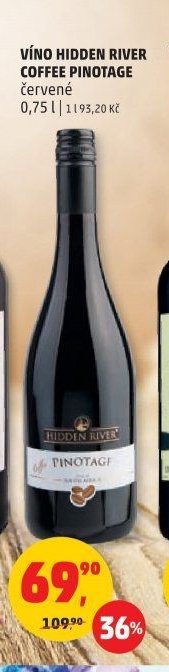 Víno Hidden River Coffee Pinotage