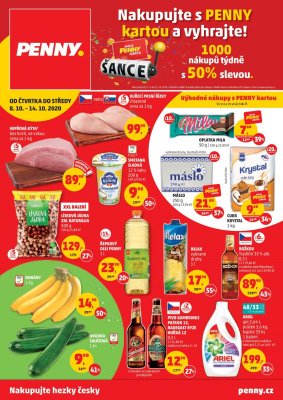 aktuální leták Penny Market 8.10.2020-14.10.2020