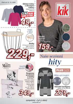 aktuální leták Kik textil 12.10.2020-10.11.2020