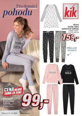 aktuální leták Kik textil 12.10.2020-10.11.2020