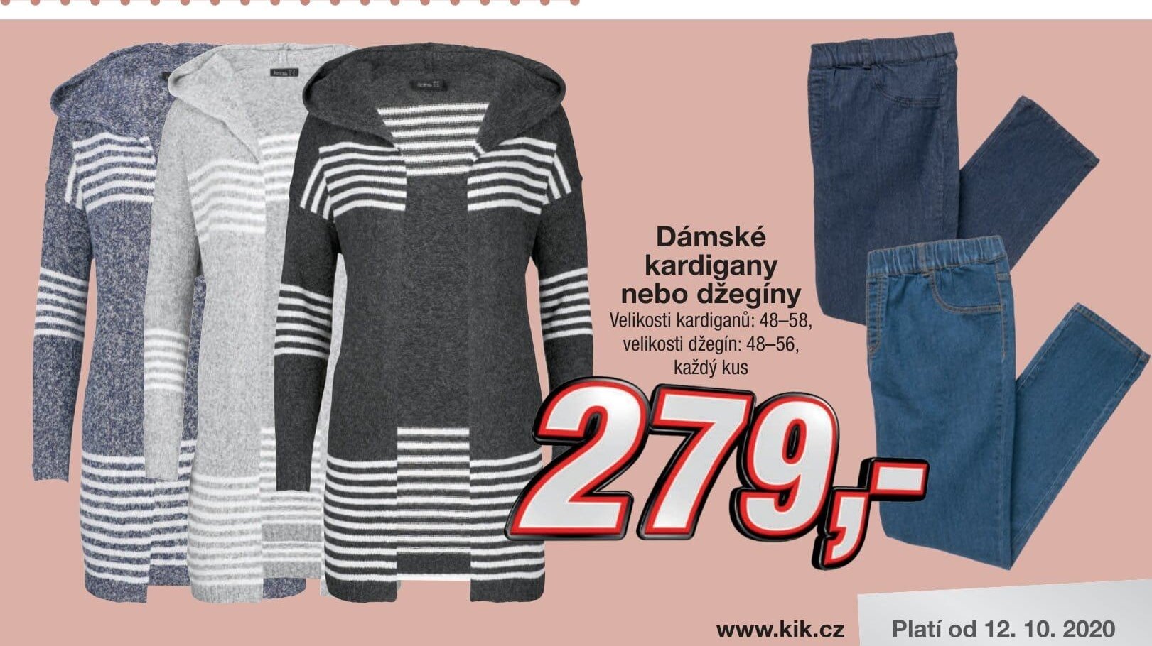 Dámské kardigany nebo džegíny