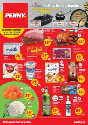 aktuální leták Penny Market 5.11.2020-11.11.2020