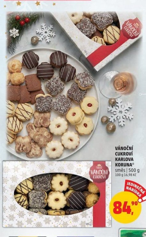 VÁNOČNÍ CUKROVÍ KARLOVA KORUNA