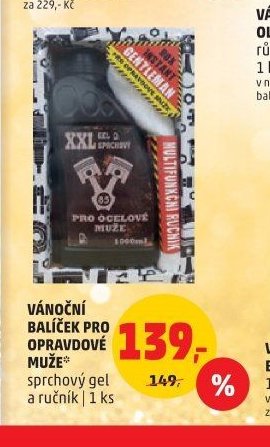 Vánoční balíček Pro opravdové muže