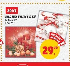Ubrousky 3vrstvé
