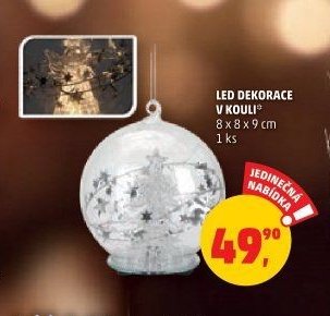 LED dekorace v kouli