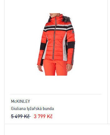 McKinley Giuliana lyžařská bunda