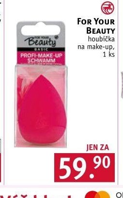 FOR YOUR BEAUTY houbička na make-up
