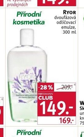 RYOR dvoufázová odličovací emulze