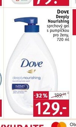 Dove Deeply Nourishing sprchový gel