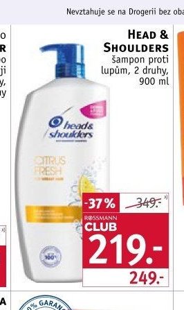 Head & Shoulders šampon proti lupům, 2 druhy, 900 ml