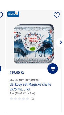 alverde NATURKOSMETIK dárkový set Magické chvíle, 3 ks