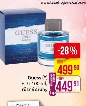 Guess EDT 100 ml, různé druhy