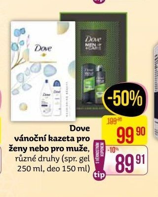 Dove vánoční kazeta pro ženy nebo pro muže, různé druhy