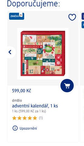 dmBio adventní kalendář, 1 ks