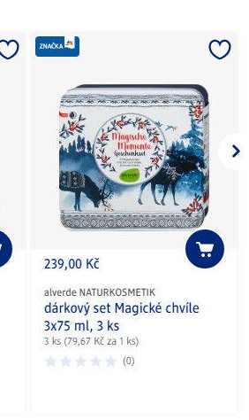 alverde NATURKOSMETIK dárkový set Magické chvíle, 3 ks
