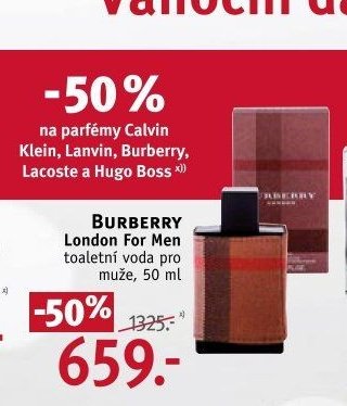 Burberry London For Men toaletní voda pro muže, 50 ml