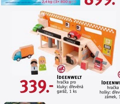 IDEENWELT hračka pro kluky: dřevěná garáž