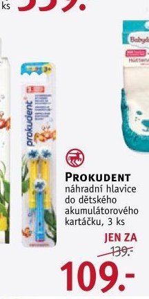 PROKUDENT náhradní hlavice do dětského akumulátorového kartáčku