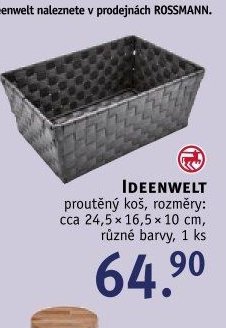 IDEENWELT proutěný koš