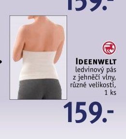 IDEENWELT ledvinový pás z jehněčí vlny