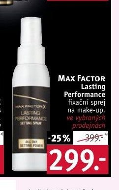 MAX FACTOR Lasting Performance fixační sprej