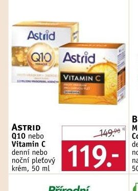 Astrid Q10 nebo Vitamin C denní nebo noční pleťový krém