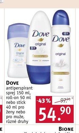 Dove antiperspirant sprej nebo stick