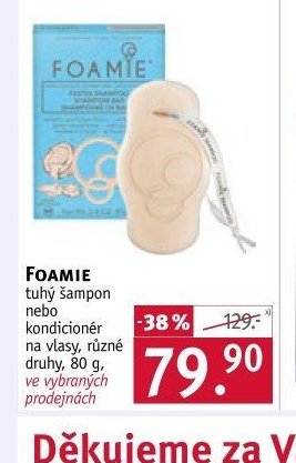 FOAMIE tuhý šampon nebo kondicionér na vlasy