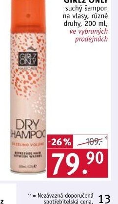 GIRLZ ONLY suchý šampon na vlasy