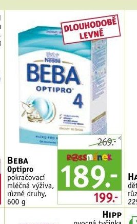 BEBA Optipro pokračovací mléčná výživa, 600 g