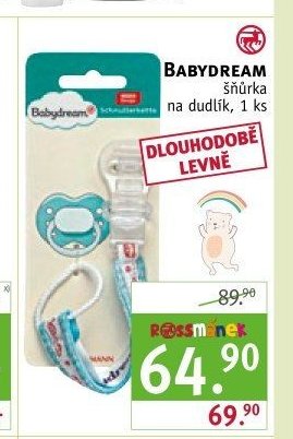 Babydream šňůrka na dudlík
