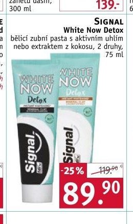 SIGNAL White Now Detox zubní pasta