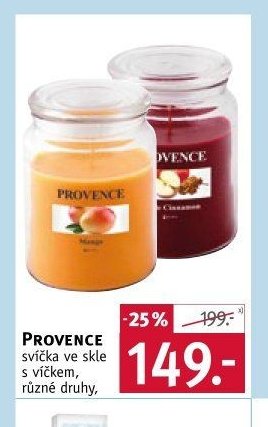 PROVENCE svíčka ve skle