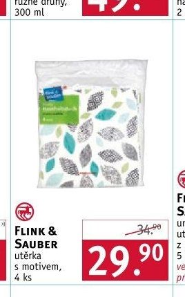 FLINK & SAUBER utěrka s motivem