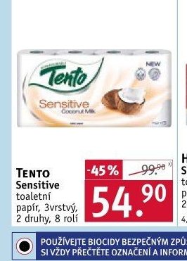 TENTO Sensitive toaletní papír