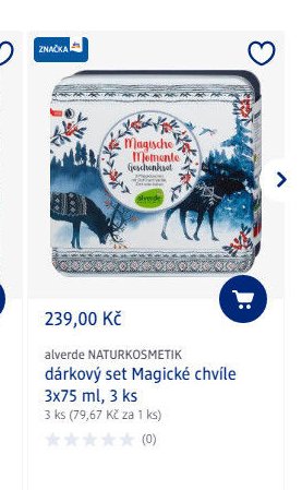 alverde NATURKOSMETIK dárkový set Magické chvíle