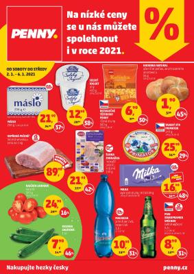aktuální leták Penny Market 2.1.2021-6.1.2021