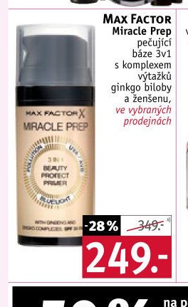 Max Factor Miracle Prep pečující báze 3v1