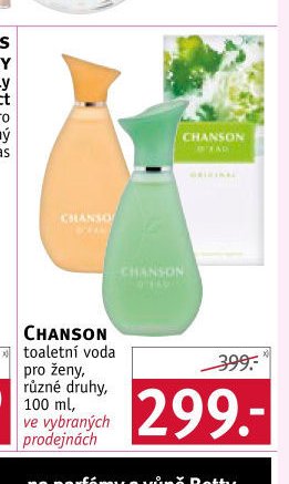 Chanson toaletní voda