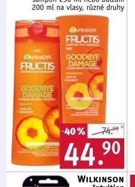 Garnier Fructis šampon 250 ml nebo balzám 200 ml