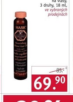 Hask vyživující olejíček na vlasy 18 ml