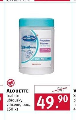 ALOUETTE toaletní ubrousky vlhčené, box, 150 ks