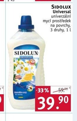 SIDOLUX Universal univerzální mycí prostředek