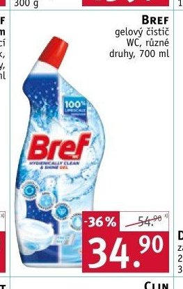 BREF gelový čistič WC