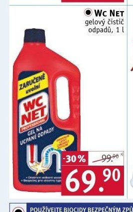 WC NET gelový čistič odpadů